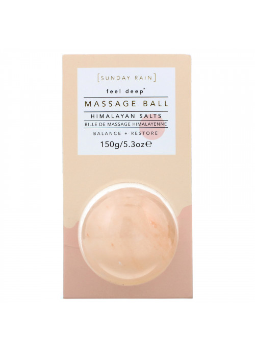 Sunday Rain, Feel Deep, Massage Ball, Himalayan Salts, 5.3 oz (150 g)