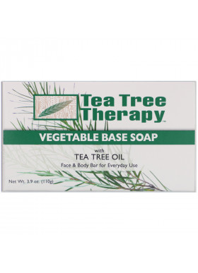 Tea Tree Therapy, Vegetable Base Soap with Tea Tree Oil, 3.9 oz (110 g)