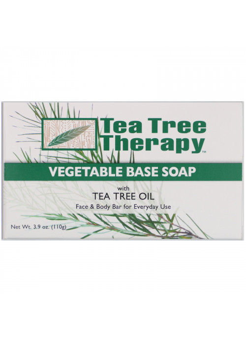 Tea Tree Therapy, Vegetable Base Soap with Tea Tree Oil, 3.9 oz (110 g)