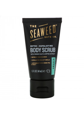 The Seaweed Bath Co., Awaken Exfoliating Detox Body Scrub, Rosemary & Mint, 1.5 fl oz (44 ml)