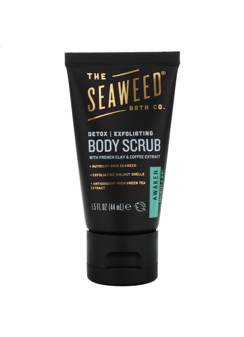 The Seaweed Bath Co., Awaken Exfoliating Detox Body Scrub, Rosemary & Mint, 1.5 fl oz (44 ml)