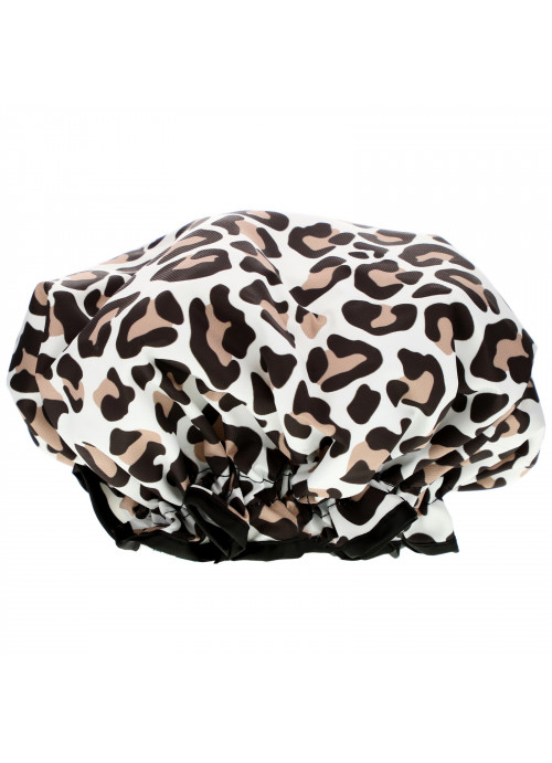 The Vintage Cosmetic Co., Shower Cap, Leopard Print, 1 Count