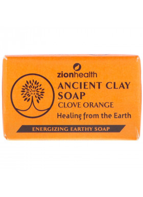 Zion Health, Ancient Clay Soap, Clove Orange, 6 oz (170 g)