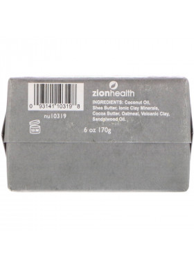 Zion Health, Ancient Clay Soap, Sandalwood, 6 oz (170 g)
