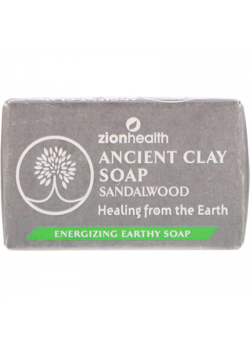 Zion Health, Ancient Clay Soap, Sandalwood, 6 oz (170 g)