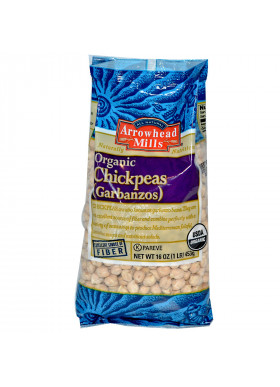 Arrowhead Mills, Organic Chickpeas (Garbanzos), 16 oz (453 g)