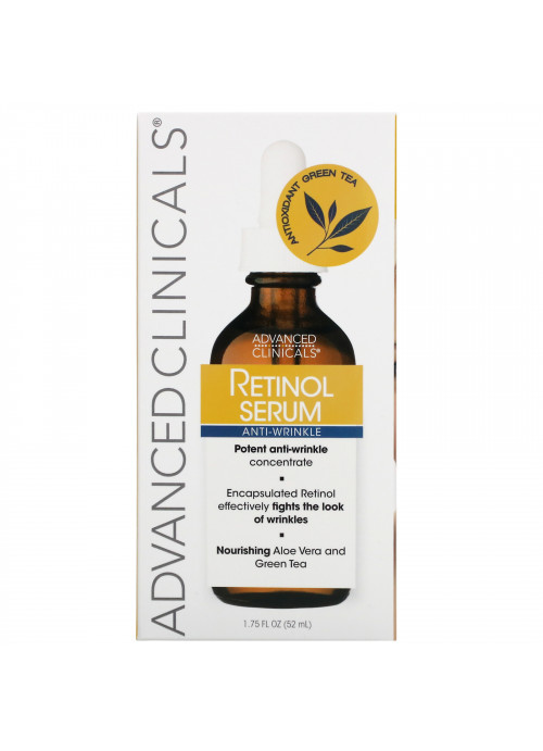 Advanced Clinicals, Retinol Serum, Anti-Wrinkle, 1.75 fl oz (52 ml)