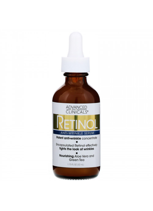 Advanced Clinicals, Retinol Serum, Anti-Wrinkle, 1.75 fl oz (52 ml)