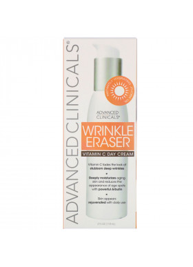 Advanced Clinicals, Wrinkle Eraser, Vitamin C Day Cream, 4 fl oz (118 ml)