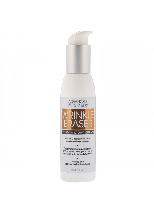 Advanced Clinicals, Wrinkle Eraser, Vitamin C Day Cream, 4 fl oz (118 ml)