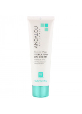 Andalou Naturals, Coconut Water Visibly Firm Day Cream, Quenching, 1.7 fl oz (50 g)