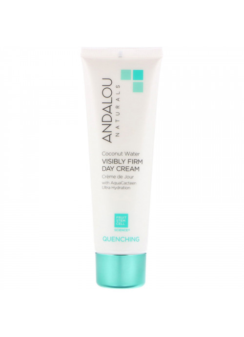 Andalou Naturals, Coconut Water Visibly Firm Day Cream, Quenching, 1.7 fl oz (50 g)