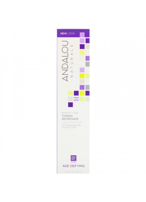Andalou Naturals, Toning Refresher, Blossom + Leaf, Age Defying, 6 fl oz (178 ml)