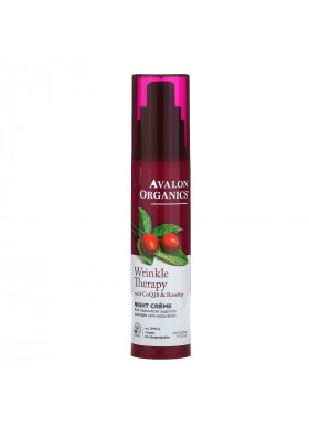 Avalon Organics, Wrinkle Therapy, With CoQ10 & Rosehip, Night Creme, 1.75 oz (50 g)