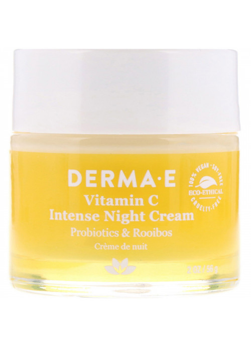 Derma E, Vitamin C Intense Night Cream, Probiotics & Rooibos, 2 oz (56 g)