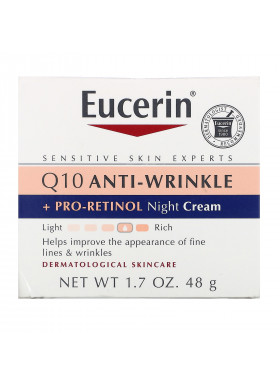 Eucerin, Q10 Anti-Wrinkle + Pro-Retinol Night Cream, 1.7 fl oz (48 g)