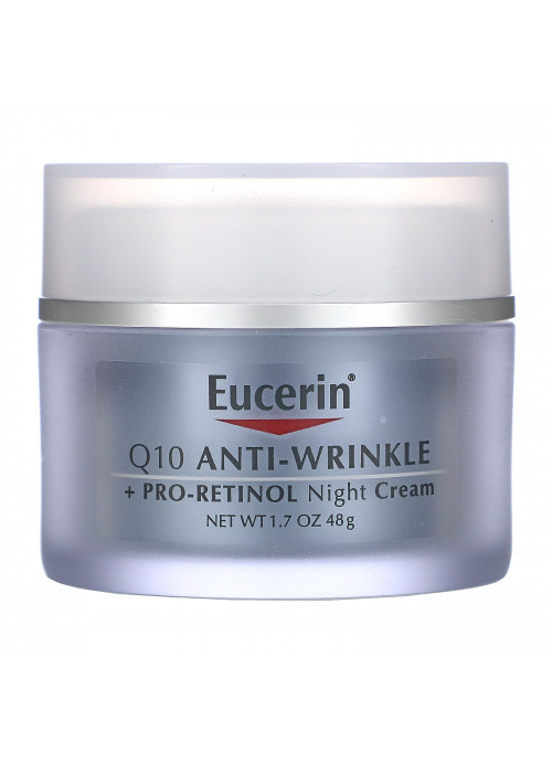 Eucerin, Q10 Anti-Wrinkle + Pro-Retinol Night Cream, 1.7 fl oz (48 g)