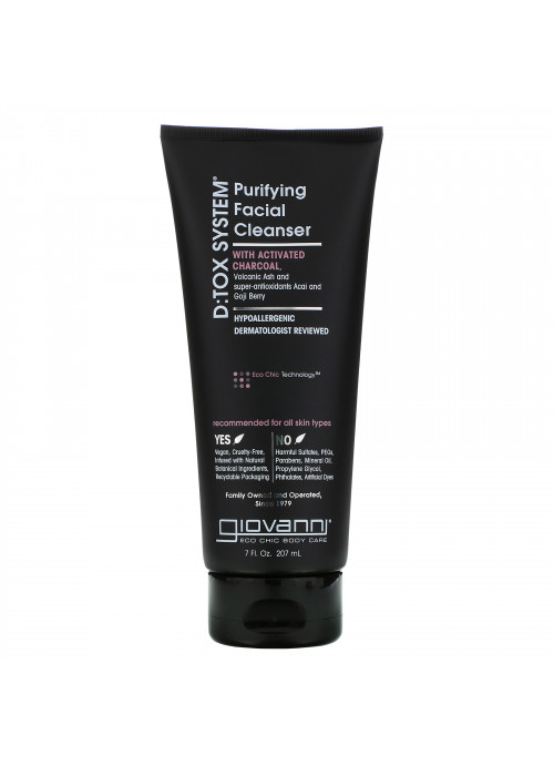 Giovanni, D:Tox System, Purifying Facial Cleanser, 7 fl oz (207 ml)