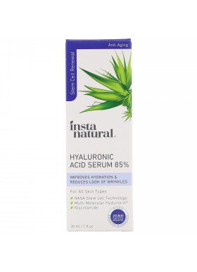 InstaNatural, Hyaluronic Acid Serum 85%, Anti-Aging, 1 fl oz (30 ml)