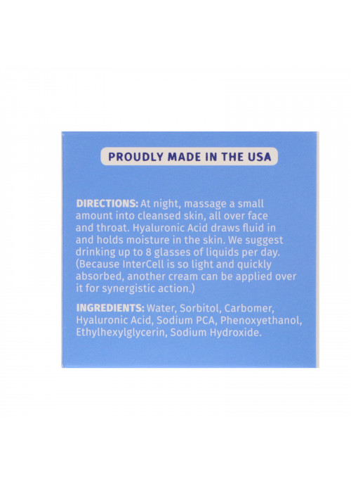 Reviva Labs, InterCell, Hyaluronic Acid Night Gel, Hydrating, 1.5 oz (42 g)