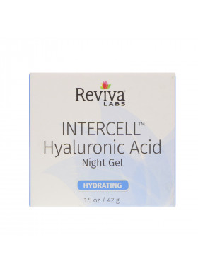 Reviva Labs, InterCell, Hyaluronic Acid Night Gel, Hydrating, 1.5 oz (42 g)