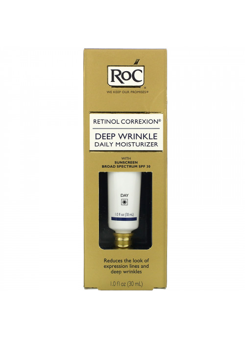 RoC, Retinol Correxion, Deep Wrinkle Daily Moisturizer, SPF 30, 1.0 fl oz (30 ml)