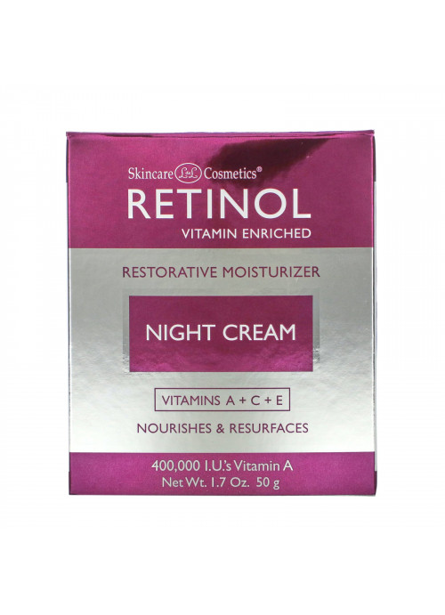 Skincare LdeL Cosmetics Retinol, Night Cream, 1.7 oz (50 g)