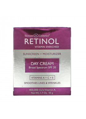Skincare LdeL Cosmetics Retinol, Retinol Day Cream, SPF 20, 1.7 oz (50 g)