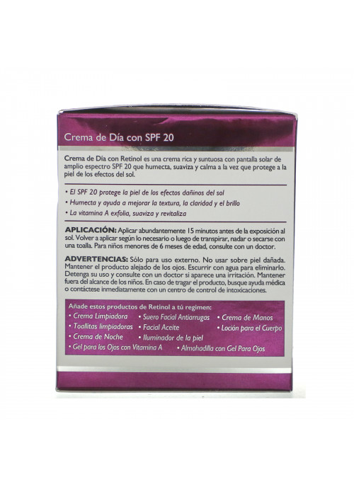 Skincare LdeL Cosmetics Retinol, Retinol Day Cream, SPF 20, 1.7 oz (50 g)