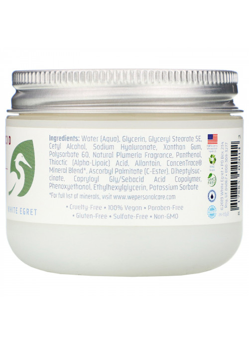 White Egret Personal Care, Hyaluronic Acid, Day Serum, 2 fl oz (59 ml)