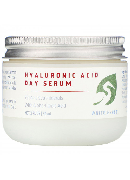 White Egret Personal Care, Hyaluronic Acid, Day Serum, 2 fl oz (59 ml)