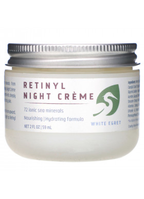 White Egret Personal Care, Retinyl Night Cream, 2 fl oz (59 ml)