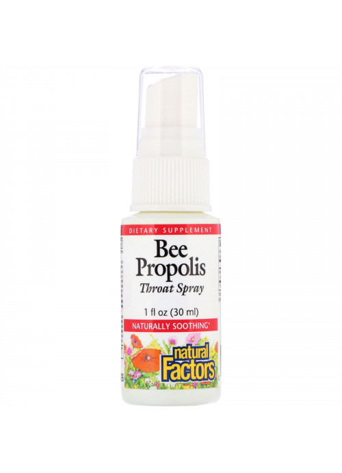 Natural Factors, Bee Propolis, Throat Spray, 1 fl oz (30 ml)