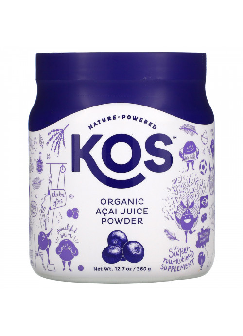 KOS, Organic Acai Juice Powder, 12.7 oz (360 g)