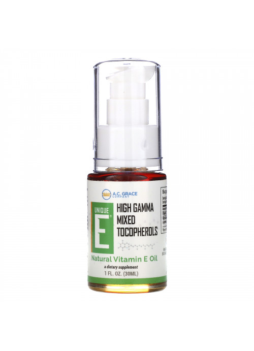 A.C. Grace Company, Unique E, Natural Vitamin E Oil, 1 fl oz (30 ml)