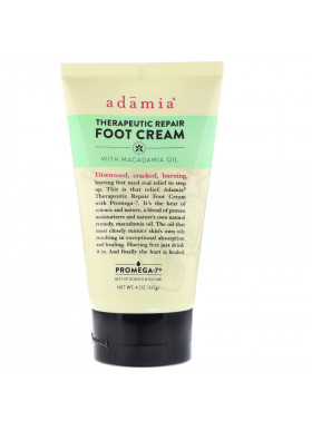 Adamia, Therapeutic Repair Foot Cream with Macadamia Oil, 4 oz (127 g)