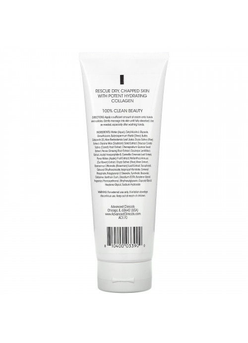 Advanced Clinicals, Collagen Hand Cream,  8 fl oz (237 ml)