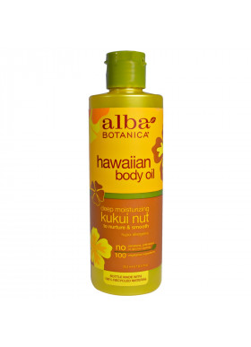 Alba Botanica, Hawaiian Body Oil, Kukui Nut, 8.5 fl oz (251 ml)