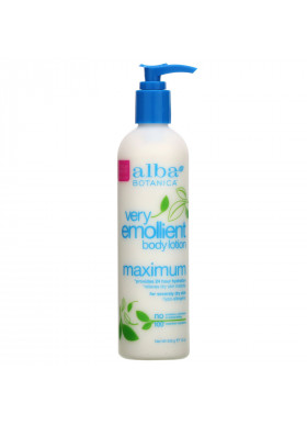 Alba Botanica, Very Emollient Body Lotion, Maximum, 12 oz (340 g)