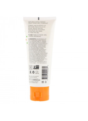 Andalou Naturals, A Path of Light, Shea Butter + Cocoa Butter Hand Cream, Clementine, 3.4 fl oz (100 ml)