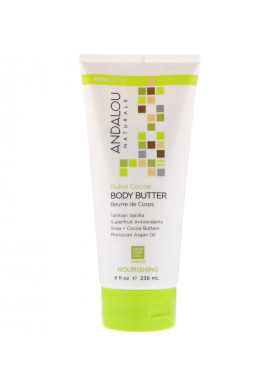 Andalou Naturals, Body Butter, Nourishing, Kukui Cocoa, 8 fl oz (236 ml)