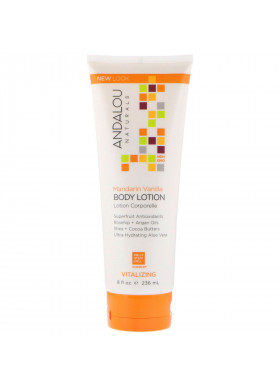 Andalou Naturals, Body Lotion, Vitalizing, Mandarin Vanilla, 8 fl oz (236 ml)