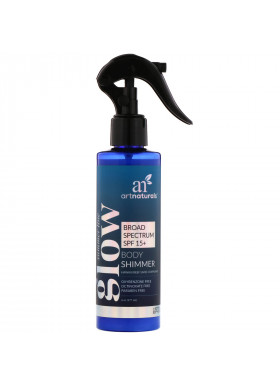 Artnaturals, Glow, Body Shimmer, Broad Spectrum SPF 15+, 6 oz (177 ml)