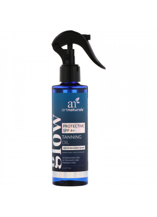 Artnaturals, Glow, Tanning Oil, Protective SPF 4+, 6 oz (177 ml)