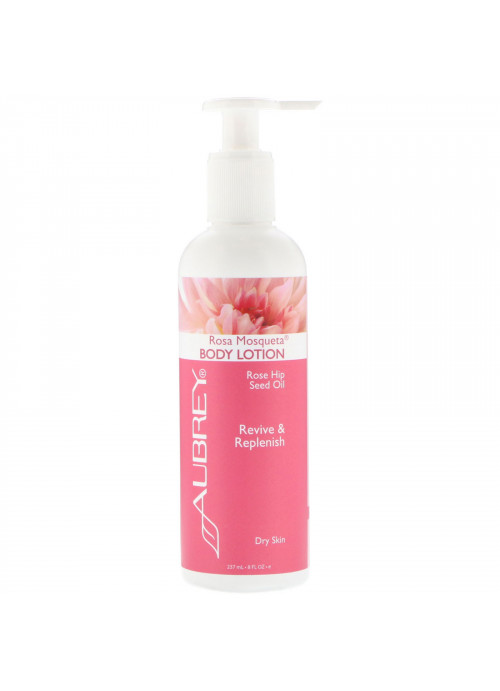 Aubrey Organics, Body Lotion, Rosa Mosqueta, Dry Skin, 8 fl oz (237 ml)