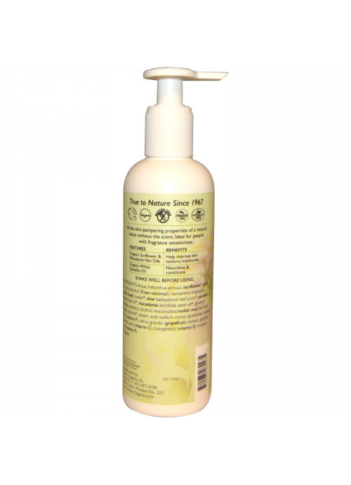 Aubrey Organics, Body Lotion with Macadamia Nut Oil, Unscented, 8 fl oz (237 ml)