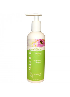 Aubrey Organics, Body Lotion with Macadamia Nut Oil, Unscented, 8 fl oz (237 ml)