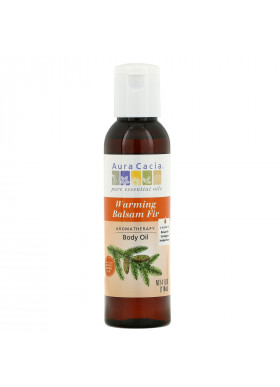 Aura Cacia, Aromatherapy Body Oil, Warming Balsam Fir, 4 fl oz (118 ml)