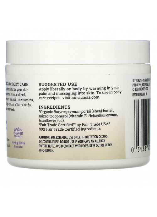 Aura Cacia, Organic Shea Butter, 3.25 oz (92 g)