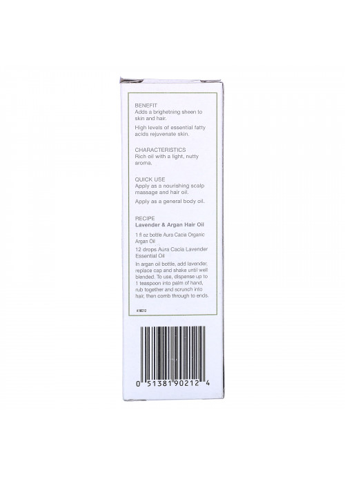 Aura Cacia, Organic Skin Care Oil, Rejuvenating, Argan, 1 fl oz (30 ml)